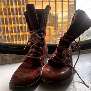 Donald J Pliner Vero Guoio Combat Boots Size 7